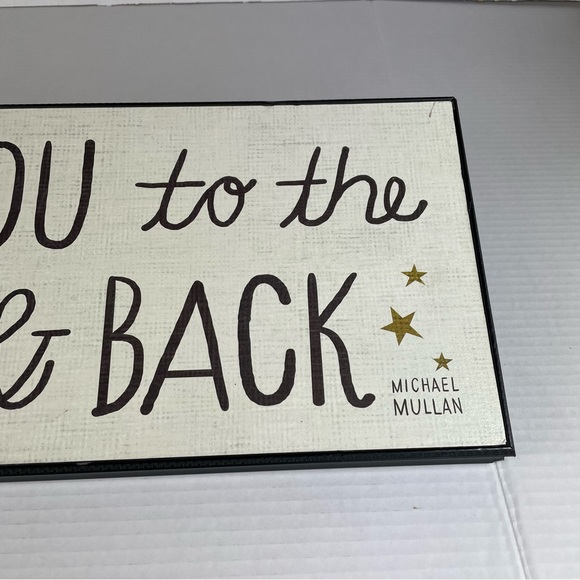 Target Michael Mullan I Love You To The Moon & Back 8”x20” Wall Art Decor Stars - Picture 10 of 10